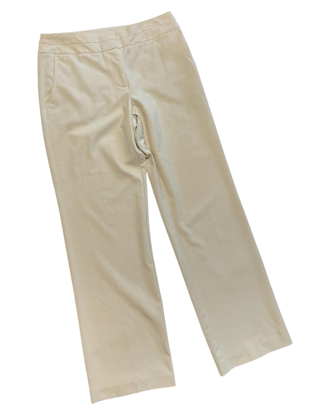 George Straight-Leg Beige Women's Size 6 Average Pants